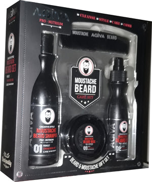 Agiva Moustache Beard Set - Hairwaxshop