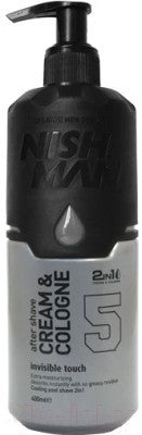 Nishman After Shave Cream & Cologne 2in1 05 Invisible Touch 400 ml - Hairwaxshop